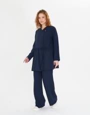 yandan bağlı keten takım 2