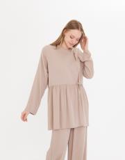 yandan bağlı keten takım