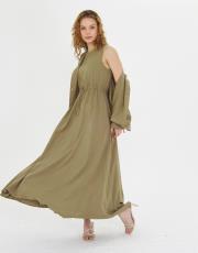 iç elbiseli keten takım 2