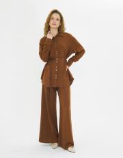 çift düğmeli keten takım