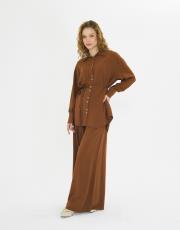 çift düğmeli keten takım 2